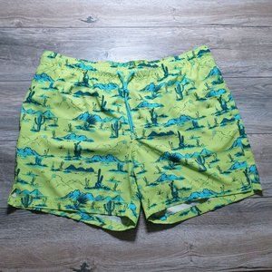 George Men XXL 44-46 Swim Trunks Shorts Drawstring Beach Pool Vacation Desert